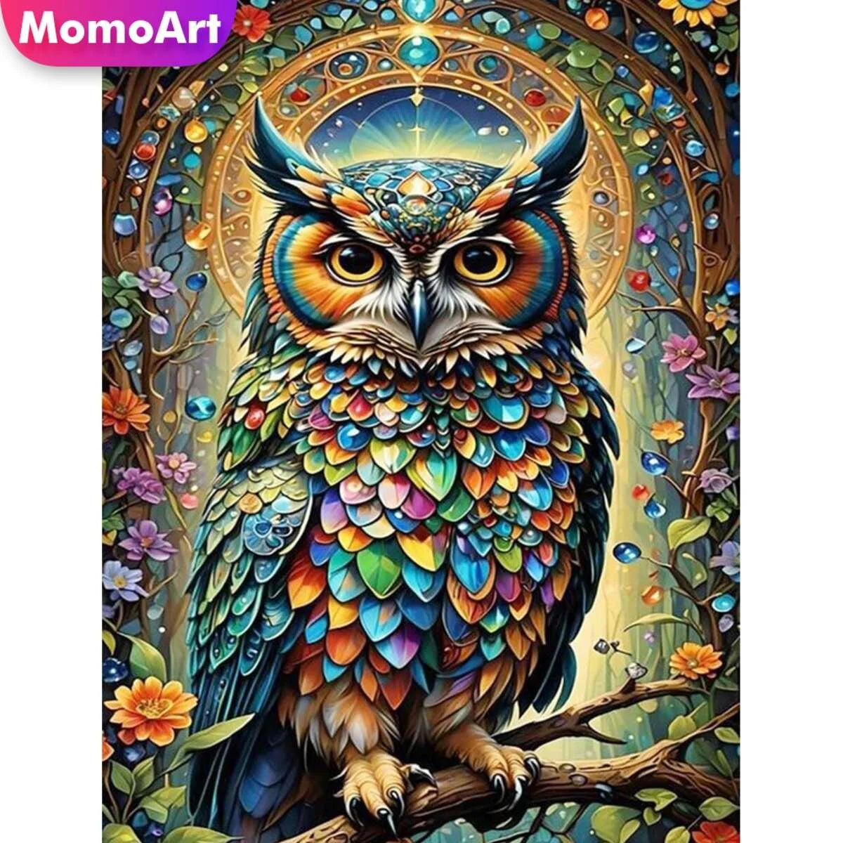 Momoart New Arrival Diamond Mosaic Owl Painting Bird Animal Kit Needlework Full Square Round Embroidery Handicraft Momoart New Arrival Diamond Mosaic Owl Painting Bird Animal Kit Needlework Full Square Round Embroidery Handicraft